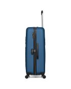 Maleta Eleonor Long Stay con 4 ruedas individuales, 75 cm, azul marino