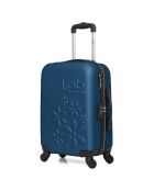 Valise Cabine 4 roues simples Eleonor 55 cm bleu marine