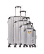 4 eenpersoons koffers met 4 wielen Marianne-M 75/65/55/46 cm grijs