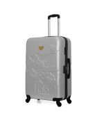 Valise Long Séjour 4 roues simples Aelys 75 cm grise