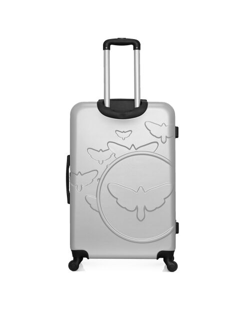 Valise Long Séjour 4 roues simples Aelys 75 cm grise
