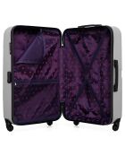 Valise Long Séjour 4 roues simples Aelys 75 cm grise