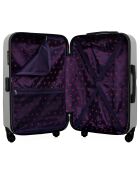 Valise Moyen Séjour 4 roues simples Aelys 65 cm grise