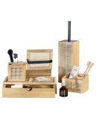 Brosse WC Allegre naturel/noir - 9.5x36.5x9.5 cm