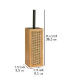 Brosse WC Allegre naturel/noir - 9.5x36.5x9.5 cm
