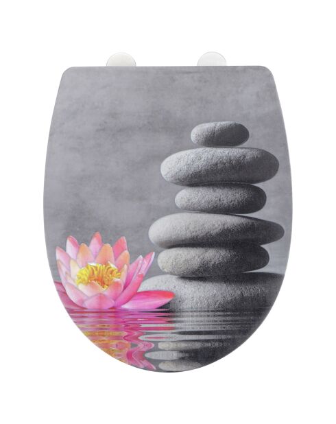 Siège WC Water Lily avec relief multicolore