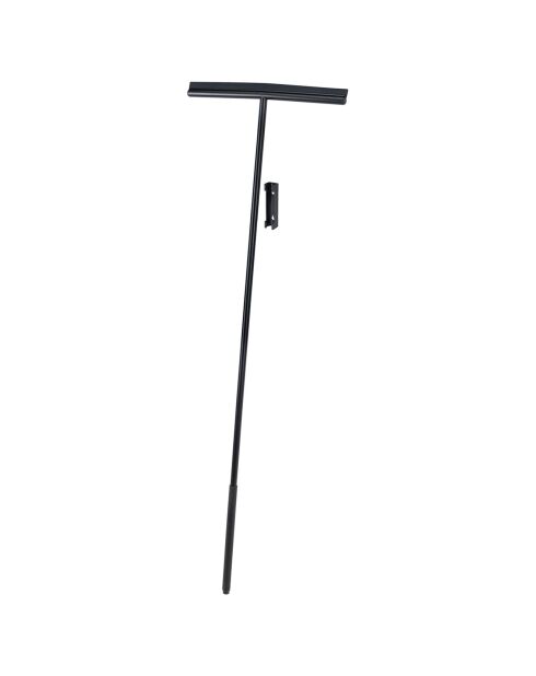 Essuie-sol et essuie-vitre en acier inoxydable Rosole noir - 40x133x3 cm