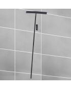 Essuie-sol et essuie-vitre en acier inoxydable Rosole noir - 40x133x3 cm