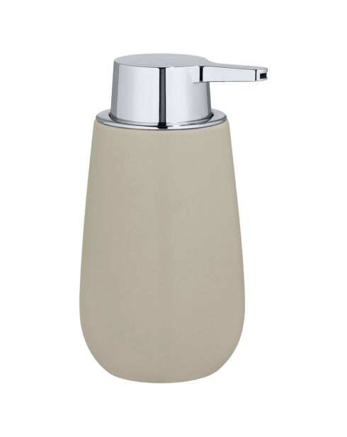 Distributeur de savon Badi beige - 9.5x16x8 cm