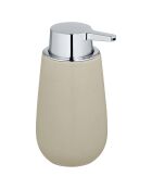 Distributeur de savon Badi beige - 9.5x16x8 cm