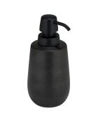 Distributeur de savon Nerno noir - 8x18.5x8 cm