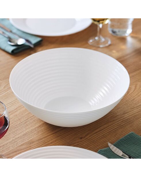 Service de table Harena blanc - 19 pièces