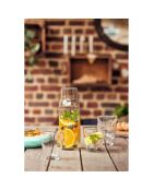 Ensemble carafe Funambule et 6 verres Stripy transparent/bleu - 1L/31cl