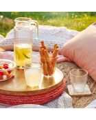 Carafe Funambule & 6 verres concepto pampille transparents - 1L/25cl