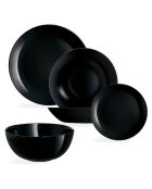 Diwali zwarte dinerset - 19 stuks