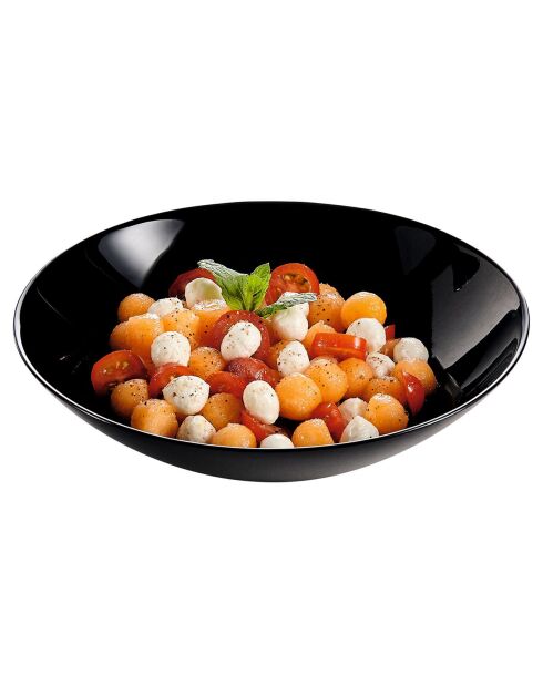 Diwali zwarte dinerset - 19 stuks