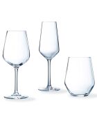 18 transparante Vinetis-glazen