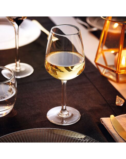 18 transparante Vinetis-glazen