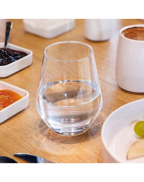 18 transparante Vinetis-glazen