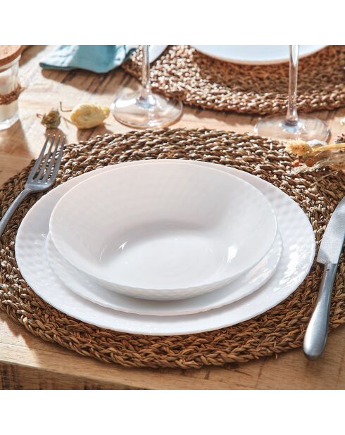 Pampille witte dinerset - 19 stuks