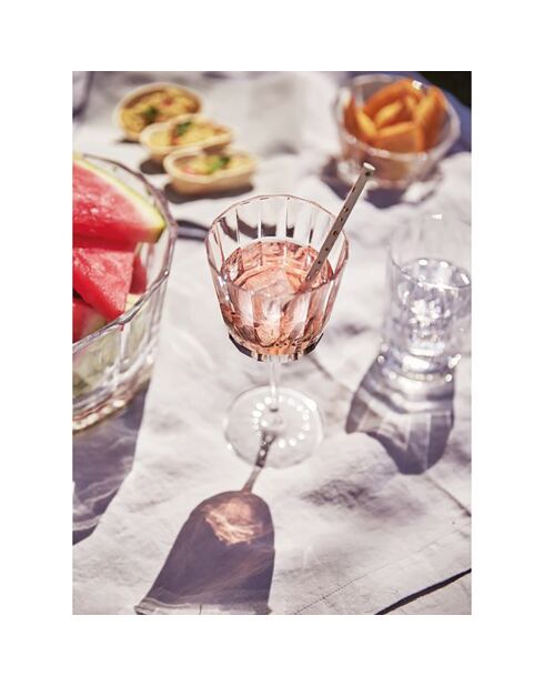 Service de verres Macassar  transparents - 18 pièces