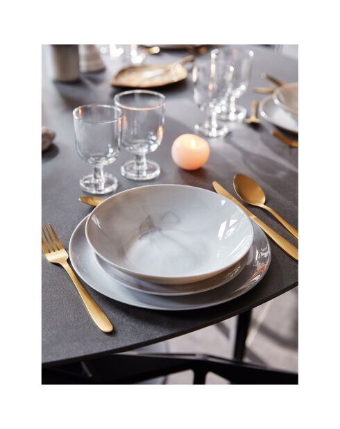 Service de table Diwali gris - 24 pièces