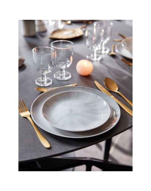 Service de table Diwali gris - 24 pièces