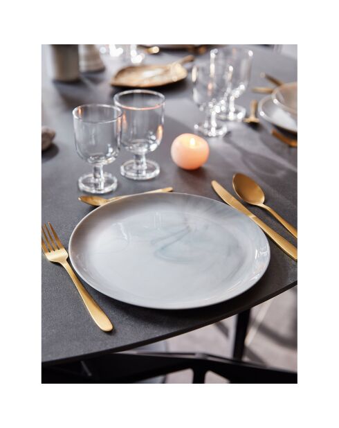 Service de table Diwali gris/noir - 18 pièces