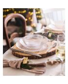 Service de table Pampille  transparent - 25 pièces