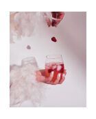 16 transparante Swirly-glazen