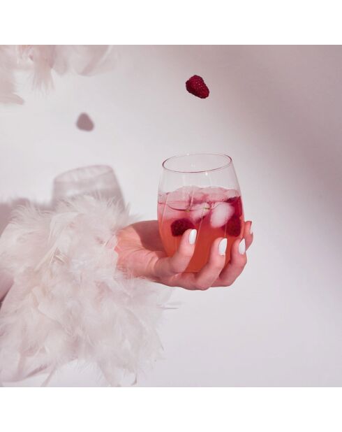 24 transparante Swirly-glazen