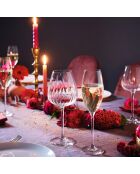 24 transparante Swirly-glazen