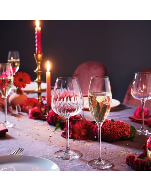 24 transparante Swirly-glazen