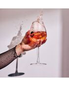 24 transparante Swirly-glazen