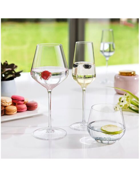 4 Flûtes à champagne Ultime transparentes - 21cl