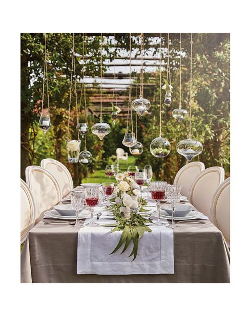 4 Verres à pied Lady Diamond transparents - 19cl