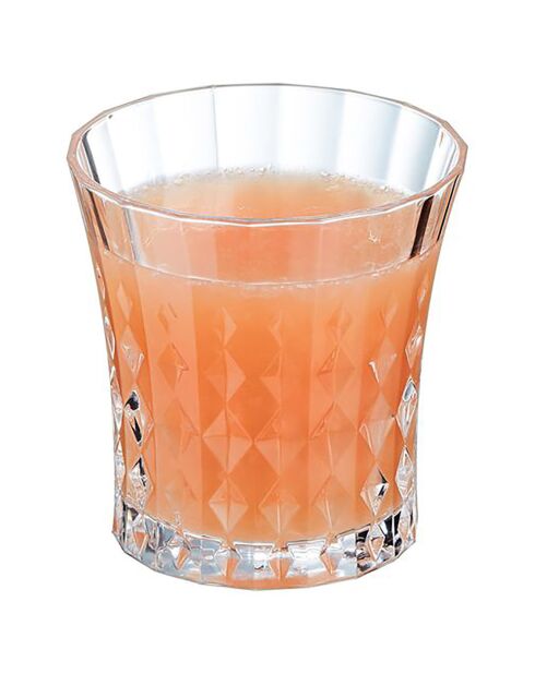 4 Verres bas Lady Diamond  transparents - 27cl