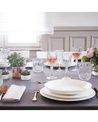 4 Verres à pied Longchamp transparents - 25cl