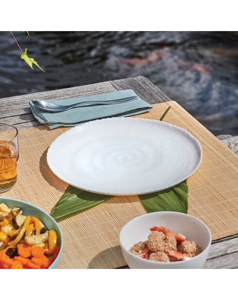 Ammoniet witte dinerset - 18 stuks