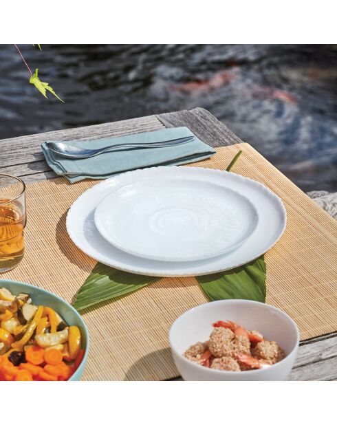 Ammoniet witte dinerset - 18 stuks