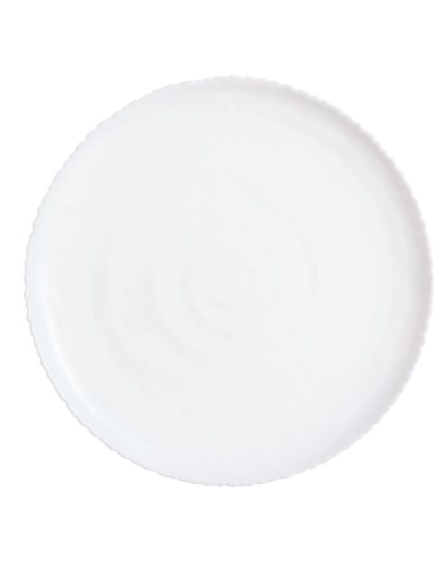 Set de vajilla blanca con amonita - 25 piezas