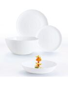 Pampille weißes Tafelset, 19-teilig