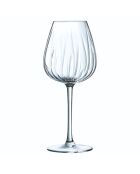 16 transparante Swirly-glazen