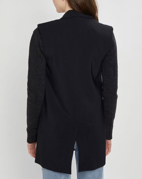 Veste sans manches Double Breasted noire