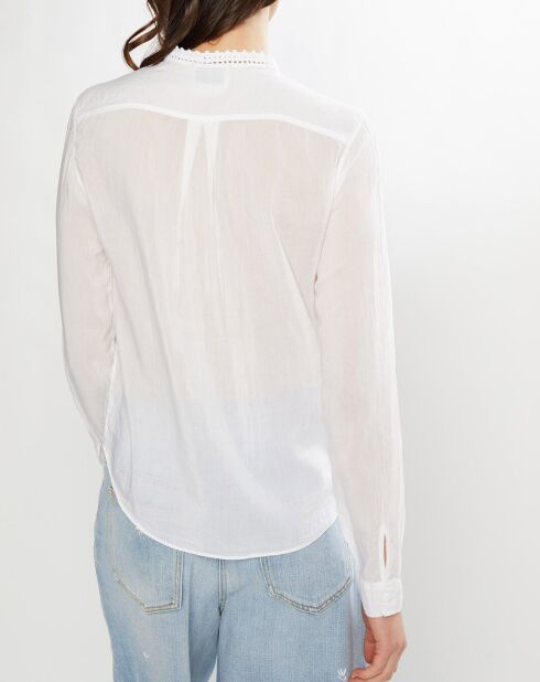 Blouse Crochet blanche