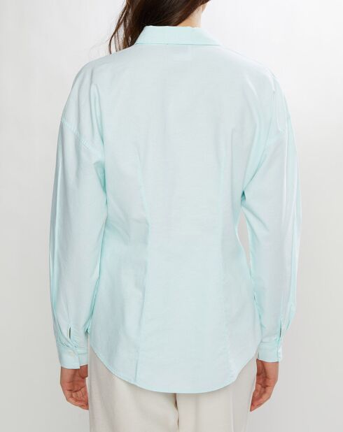 Camicia Oxford verde acqua Avvitata