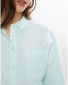 Chemise Oxford Avvitata vert d'eau