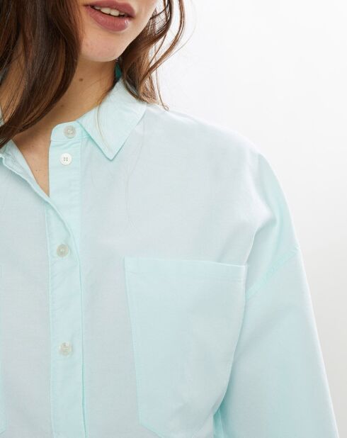 Camicia Oxford verde acqua Avvitata