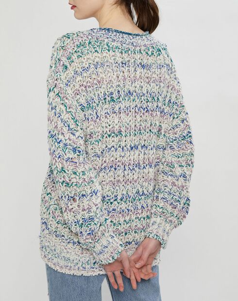 Pull en grosse maille Allen multicolore