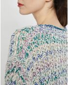 Pull en grosse maille Allen multicolore
